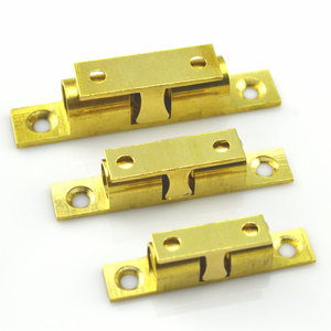 Adjustable Copper Ball Operated Door Catch <b>Lock</b> For <b>Cabinets</b> And Wardrobes Non Magnetic Plating Finish - Product Image 4