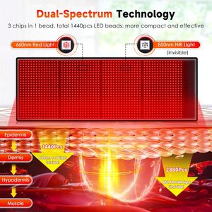 Saco de dormir para terapia de luz roja, 660Nm, 850Nm, esterilla infrarroja de cuerpo completo, alivio del dolor, cuidado de la piel, Spa en casa, Yoga, Sauna, dispositivo de bienestar - Product Image 5