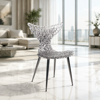 Chaise de salle à manger queue de sirène en polycarbonate transparent, siège ergonomique, mobilier d'appoint moderne pour la maison, l'hôtel et le restaurant