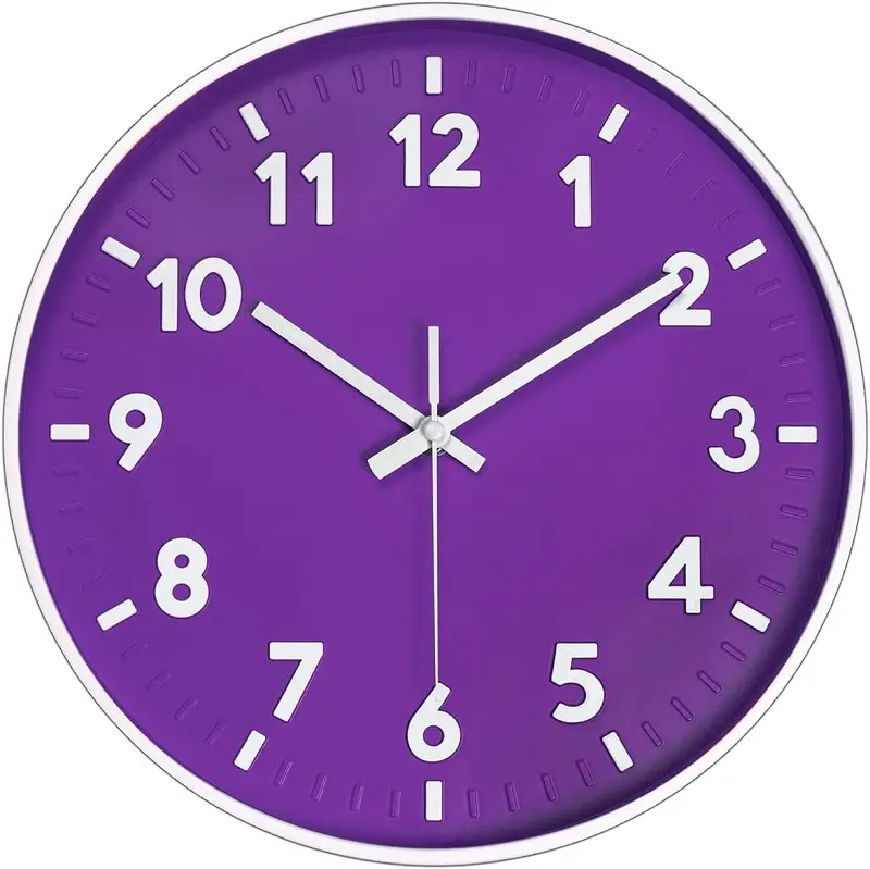 12インチモダン3Dエンボス番号壁時計サイレントラウンド安いプラスチッククォーツカスタム時計メーカー