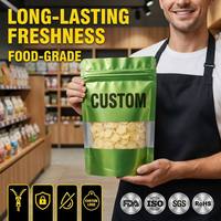 Sacs en gros refermables grande capacité avec impression de logo personnalisé, résistants à l'humidité, recyclables, pour café moulu et aliments pour animaux, avec fermeture éclair et thermoscellage