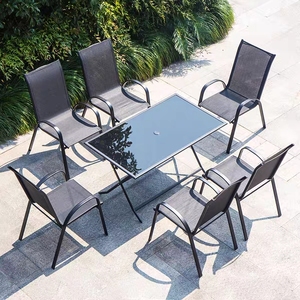 KHÁCH SẠN Pool Side Bãi Biển Ngoài Trời Khung Nhôm Chaise Lounge Ghế Ngoài Trời Xếp Chồng Sun Lounger Với Arm - Product Image 3