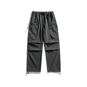 <span class=keywords><strong>Pantalon</strong></span> cargo imperméable coupe droite ample pour l'extérieur - Style parachutiste américain, coupe-vent, couleur unie, durable - Product Image 3