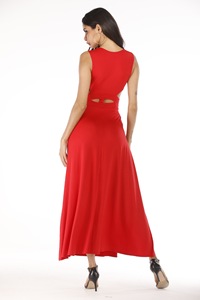 Nuovo abito lungo peplo da donna abito a tracolla in Jersey a sirena tinta unita taglie forti XXL Vestido corto Mono per Mujer E60230 - Product Image 4