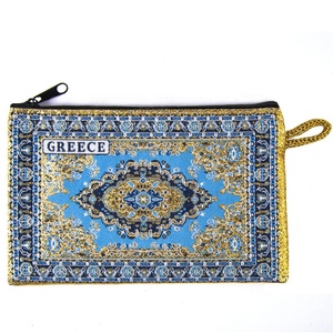 Country Name Written Turkish Woven Wallet - Coin Purse Turkish Carpet Designed. From Turkey - Product Image 1