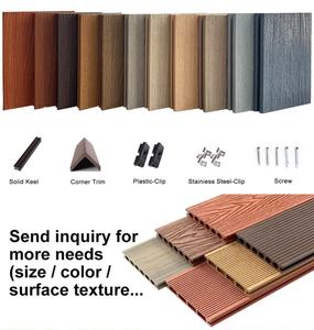 Planches de terrasse en composite bois-plastique anti-UV en gros, co-extrusion durable, revêtements de sol extérieurs WPC anti-UV - Product Image 3