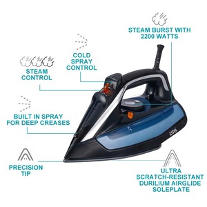 Plancha de vapor WINNING STAR con vapor explosivo, autolimpiante, anti-goteo y suela cerámica anti-calcarificante - Product Image 2