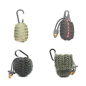 Sac à boucle de boussole de sifflet de camping en plein air Kit de survie tactique à fonctions multiples