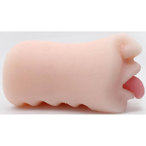 Realistischer männlicher Mastur bator mit realistischer strukturierter Mund-<span class=keywords><strong>Vagina</strong></span>, lebensechtem Sexspielzeug mit Gesicht und Zähnen, Deep Throat Oral für Männer - Product Image 1