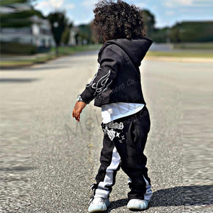 Ensembles de vêtements pour bébés et enfants avec logo personnalisé, pulls à capuche pour garçons, <span class=keywords><strong>jogging</strong></span>, survêtements, pantalons de survêtement superposés, <span class=keywords><strong>ensemble</strong></span> de 2 pièces - Product Image 2