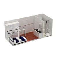 Maison préfabriquée à construction rapide, maison modulaire pliable de 20 pieds, maison conteneur pliable pour le camping, petite maison conteneur pliable, bureau à domicile