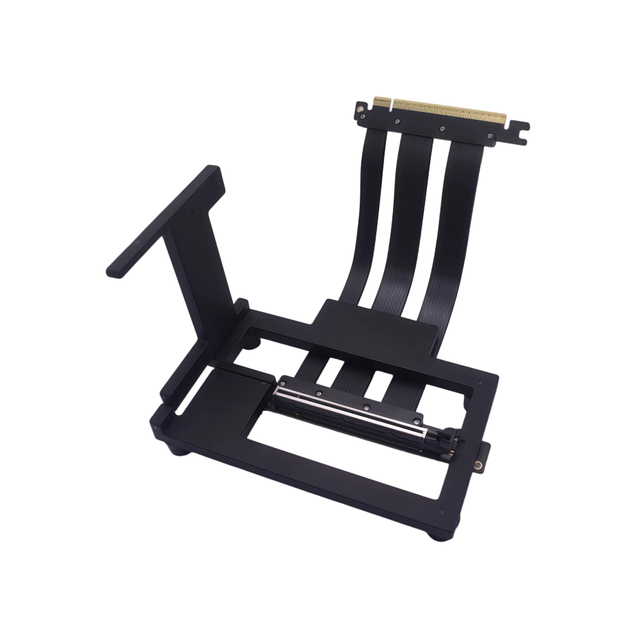 TISHRIC PCIe 5.0 Riser Cable 16X Vertical GPU Mount Bracket Kit, PCIe 4.0 3.0 Compatible Graphics Card Extension Extender