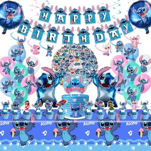 Globos <span class=keywords><strong>de</strong></span> Látex <span class=keywords><strong>de</strong></span> <span class=keywords><strong>Lilo</strong></span> y <span class=keywords><strong>Stitch</strong></span>, Pancarta, Adorno para Pastel, Set <span class=keywords><strong>de</strong></span> Globos para Decoración <span class=keywords><strong>de</strong></span> Fiestas <span class=keywords><strong>de</strong></span> Cumpleaños Infantiles, Venta al Por Mayor - Product Image 6