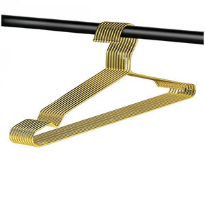 Gantungan lemari bola baja tahan karat emas Promosi gantungan baju kuat 45cm untuk anak dan dewasa - Product Image 3