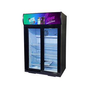 Meisda SC105L 105L Vitrina Refrigerada Comercial con Doble Puerta Corredera, Refrigerador Vertical de Exhibición - Product Image 3