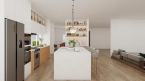 Meubles de cuisine modernes en contreplaqué de bois blanc Shaker avec mélamine pour projet - Product Image 5