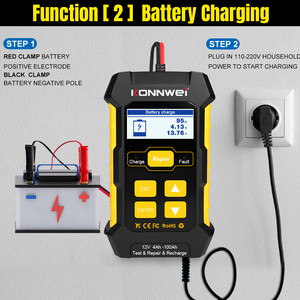 Konnwei Portable 12V 5A Pulse Lead-acid Intelligent Auto <span class=keywords><strong>Chargeur</strong></span> de <span class=keywords><strong>batterie</strong></span> de <span class=keywords><strong>voiture</strong></span> avec UK US EU AU - Product Image 5