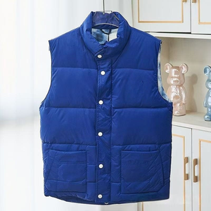 Gilet matelassé unisexe léger et chaud pour l'hiver, style décontracté, motif aurores boréales, en duvet d'oie - Product Image 4