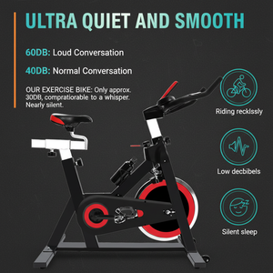 Vélo de spinning Bodyfit, machine <span class=keywords><strong>d</strong></span>'exercice légère, vélo <span class=keywords><strong>d</strong></span>'intérieur pour usage domestique, vélos <span class=keywords><strong>d</strong></span>'exercice - Product Image 5