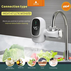 Nuevo Calentador <span class=keywords><strong>de</strong></span> <span class=keywords><strong>Agua</strong></span> Eléctrico Instantáneo <span class=keywords><strong>de</strong></span> 3000 W con Calentamiento Rápido y Pantalla Digital, Grifo para Baño Pequeño Sin Instalación - Product Image 2