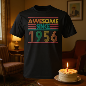 T-shirt génial depuis 1956, rétro, Vintage, cadeau d'anniversaire pour hommes et femmes, unisexe, taille adulte S M L XL XXL - Product Image 3