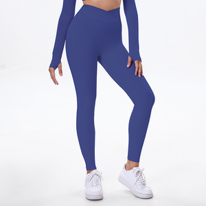 Leggings de Yoga de Cintura Alta, Color Sólido, Suaves como la Mantequilla, Ligeros, Transpirables, Sin Costuras, Pantalones Ajustados para Mujer, para Hacer Ejercicio, con Efecto Push-Up - Product Image 3