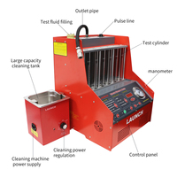 Limpiador y Probador de Inyectores LAUNCH CNC602A para Gasolina con Transformador de 220V, 1 Año de Garantía, Pantalla Digital