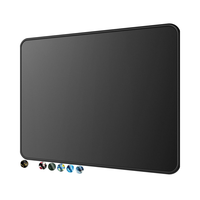 Tapis de bureau noir grand format pour gaming, tapis de souris anti-frayage, texture premium, base en caoutchouc imperméable et antidérapante, pour le gaming (stock privé)
