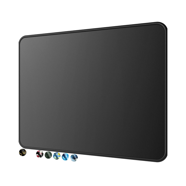 Black Desk Mat Large Gaming Mouse Pad Anti-Fray Stitched Premium-Textured Waterproof Non-Slip Rubber Base Gaming Stock Private
