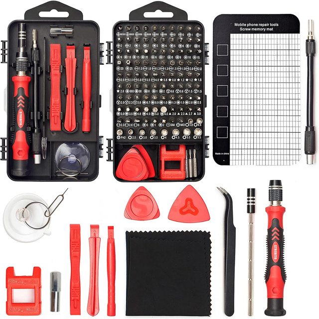 125 in 1Precision Screwdriver Tool Kit Magnetic Screwdriver Set for Phone Tablet Compact Repair Maintenance Tool -001