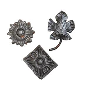 Fleurs ornementales en fer forgé, feuilles en acier forgé, pour la décoration de la clôture, d'<span class=keywords><strong>escalier</strong></span> - Product Image 3