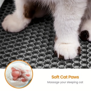 Alfombrilla Impermeable Antideslizante de Nido de Abeja para <span class=keywords><strong>Arena</strong></span> de <span class=keywords><strong>Gatos</strong></span>, Doble Capa de Espuma EVA, Fácil de Limpiar, <span class=keywords><strong>Alfombra</strong></span> Atrapadora de <span class=keywords><strong>Arena</strong></span> para el Hogar, Accesorio Diario para <span class=keywords><strong>Gatos</strong></span> - Product Image 4