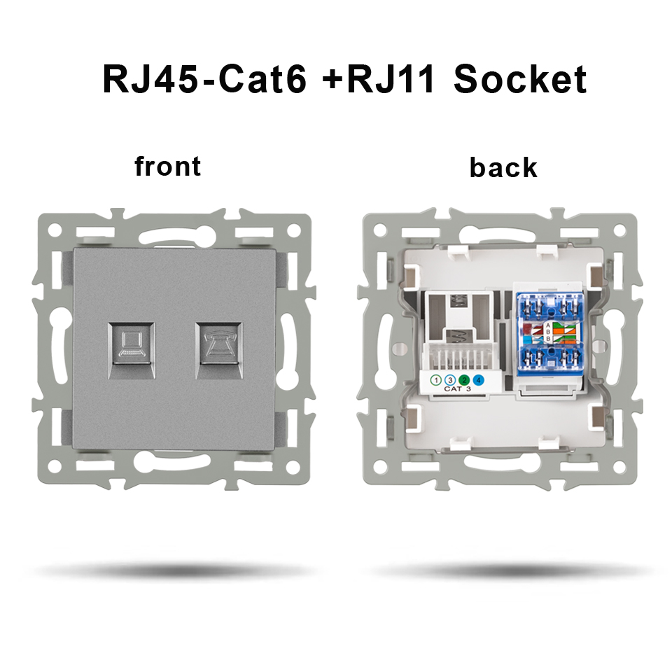 Prise RJ45 et prise RJ11