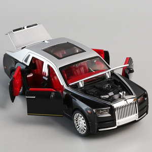 Modelo a Escala 1:22 del Rolls-Royce Phantom, Auto de Juguete de Aleación Fundida a Presión, con Sonido y Luz, 6 Puertas Abatibles, Regalo para Niños, Colección - Product Image 6