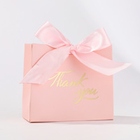 Sacs cadeaux en papier couché recyclables, mini, adorables, avec nœud en ruban, personnalisés et luxueux, avec poignée longue, pour bijouterie de boutique