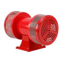 Sirène électrique JINMAN, couleur rouge, haut niveau sonore 160 dB, AC 110V/220V, alliage d'aluminium, alerte d'urgence MS-590