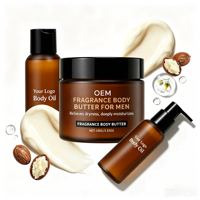 Beurre Corporel Parfumé Léger Hydratant pour Hommes OEM, Huile Corporelle, Crème de Soin, Lait Corporel, Parfums et Beurres pour Soins de la Peau en Marque Blanche