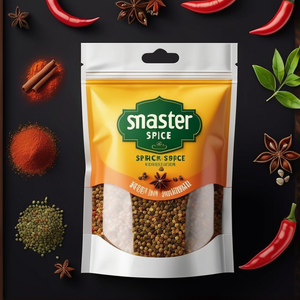 Tùy chỉnh in cấp thực phẩm bột gia vị hạt bao bì túi Mylar đứng lên túi nhôm túi nhựa có khóa zip - Product Image 2
