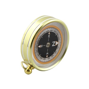 Boussole <span class=keywords><strong>magnétique</strong></span> vintage dorée Minghao OEM de haute qualité pour les activités de plein air, livrée avec une boucle pour une portabilité facile - Product Image 3