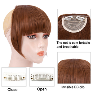 AliLeader Vente en Gros 36 Couleurs Nouveaux Styles Franges Synthétiques à Clipser Cheveux Lisses Soyeux Épais et Soignés - Product Image 3