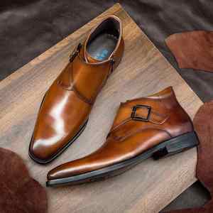 Bottes Chukka décontractées et élégantes pour hommes, en cuir de vachette de haute qualité, imperméables, pour affaires, fêtes et activités de plein air, vente en gros personnalisée - Product Image 2