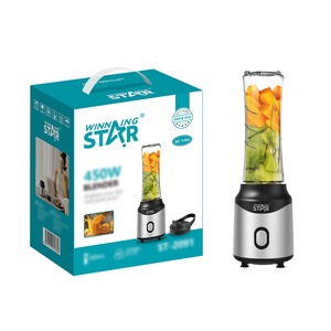 Licuadora Winningstar de 450W y 0.6L de acero inoxidable, exprimidor eléctrico para jugos frescos y comida para bebés - Product Image 1