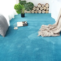 Tapis moderne abstrait en peluche de coton super doux antidérapant pour chambre à coucher, bureau, salon, tapis de sol