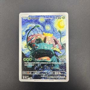 Cartes de collection DIY PTCG 2023 SVP EN VAN GOGH PIKACHU/GREY FELT HAT, carte individuelle faite maison, jeu classique, cartes d'anime, cadeau, jouet - Product Image 1