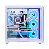 Cheap Gaming PC Ryzen 5 5500 RX 580 8G 16G 1TB SSD Customizable Value Gamer Gaming Station Desktop Computer Wholesale