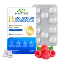 SOLOTREE OEM H2 Tablet Air Hidrogen Molekuler Cepat Larut Suplemen Otak 12ppm Tablet Air Hidrogen Molekuler H2