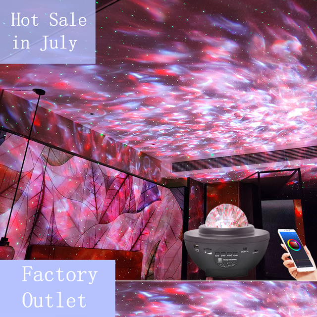 Manufacturer Led Usb 360 Rotation Ocean Wave Galaxy Star Ceiling Projector Night Light,Starry Sky Light Projector for Kids