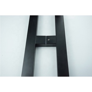Manija de puerta negra mate de acero inoxidable para puerta principal - Product Image 5