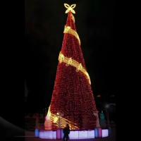 Kommerzielle künstliche große Weihnachts baums chmuck LED-Lichter Sterne und Schneeflocken Ornamente IP65 Bewertung