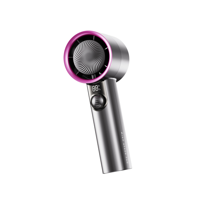 High Speed Handheld Fan 3600mAh Handheld Portable Electric Fan High Speed Rechargeable Air Circular Hand Fan